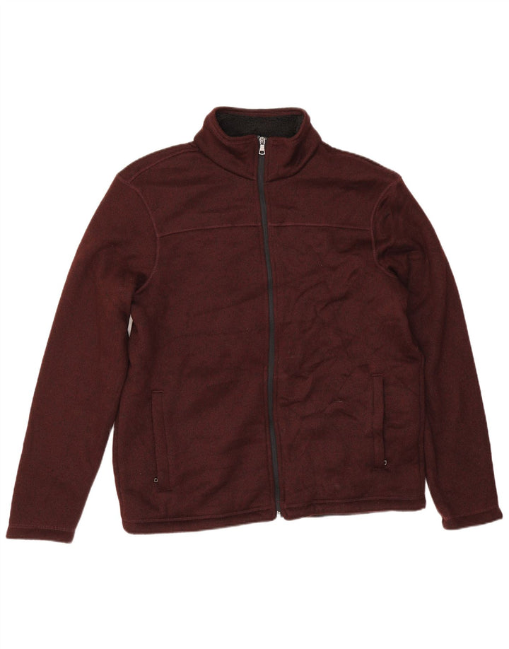 Marks & Spencer Herre Sherpa træningsdragt Topjakke Medium Burgundy Polyester