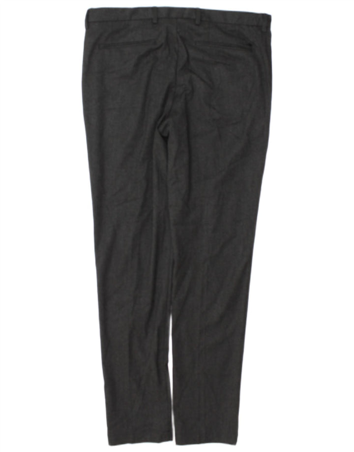 Hugo Boss Herre Slim Chino Bukser EU 50 Large W34 L32 Grå Polyester