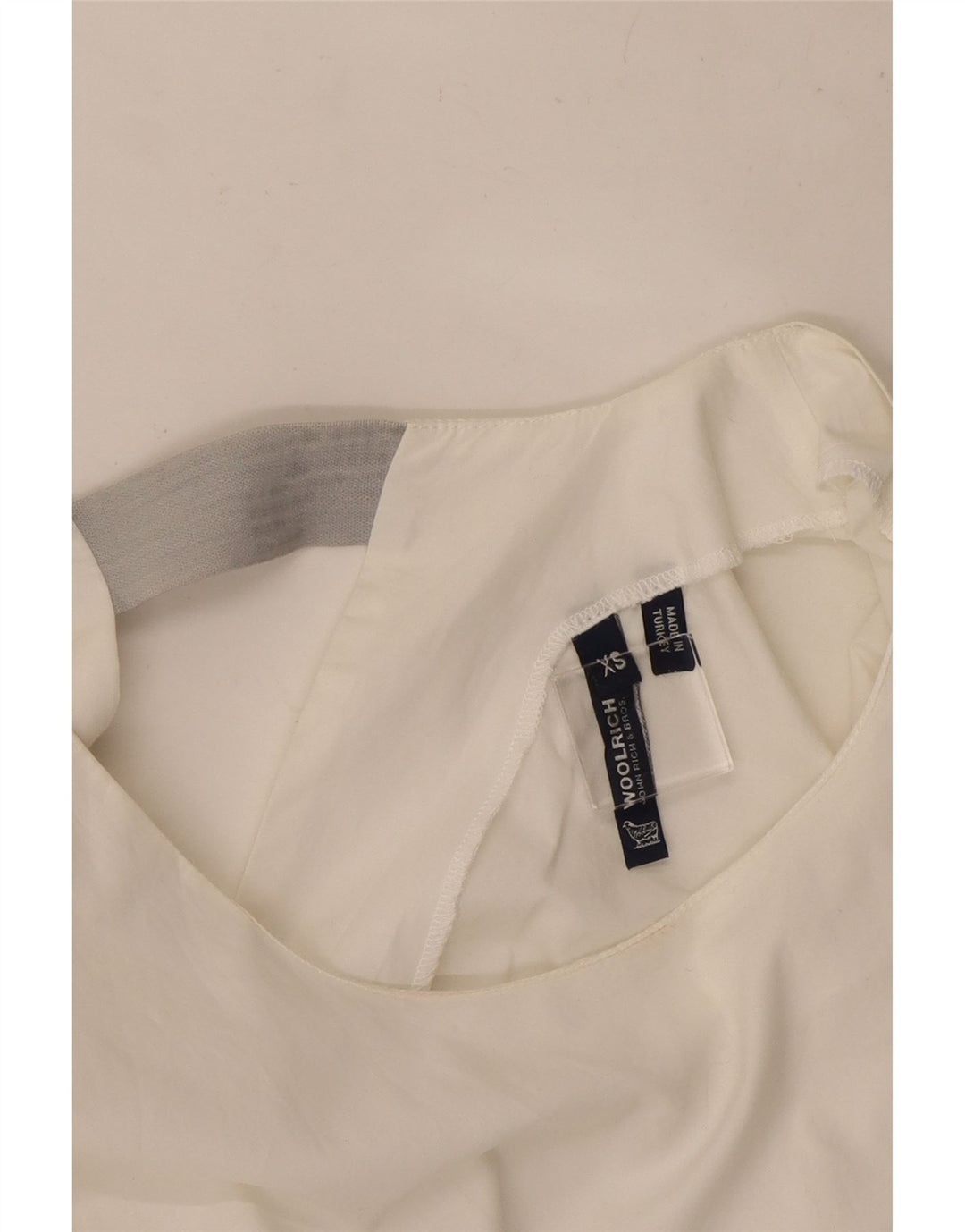 Woolrich Womens Oversized Ærmeløs Shift Dress UK 6 XS Hvid