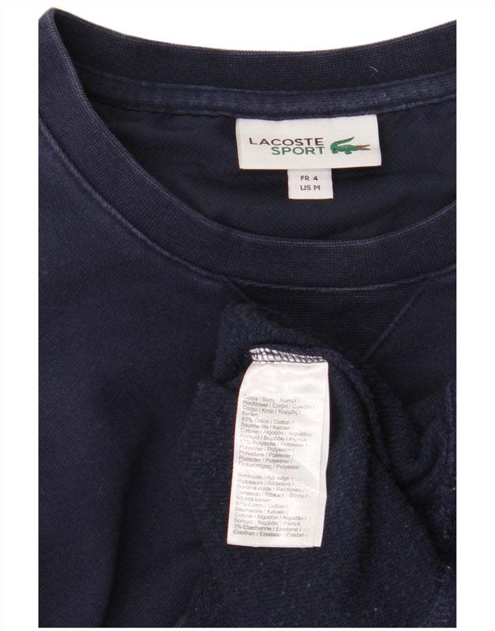 LACOSTE Sweatshirt-trøje til mænd størrelse 4 Medium marineblå bomuld