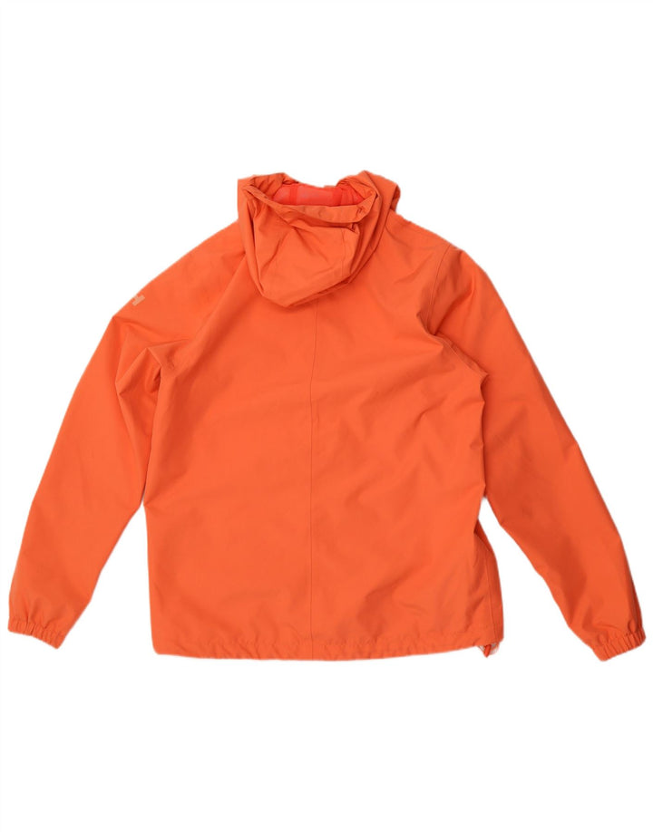 Helly Hansen Regnjakke med hætte til kvinder UK 14 Medium Orange Polyester