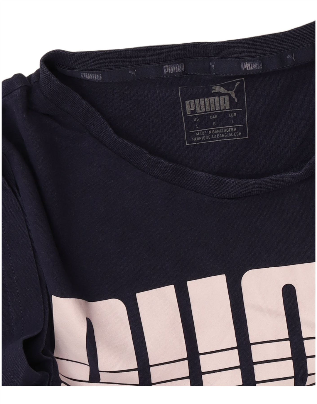 Puma Herre Grafisk T-Shirt Top Stor Marineblå