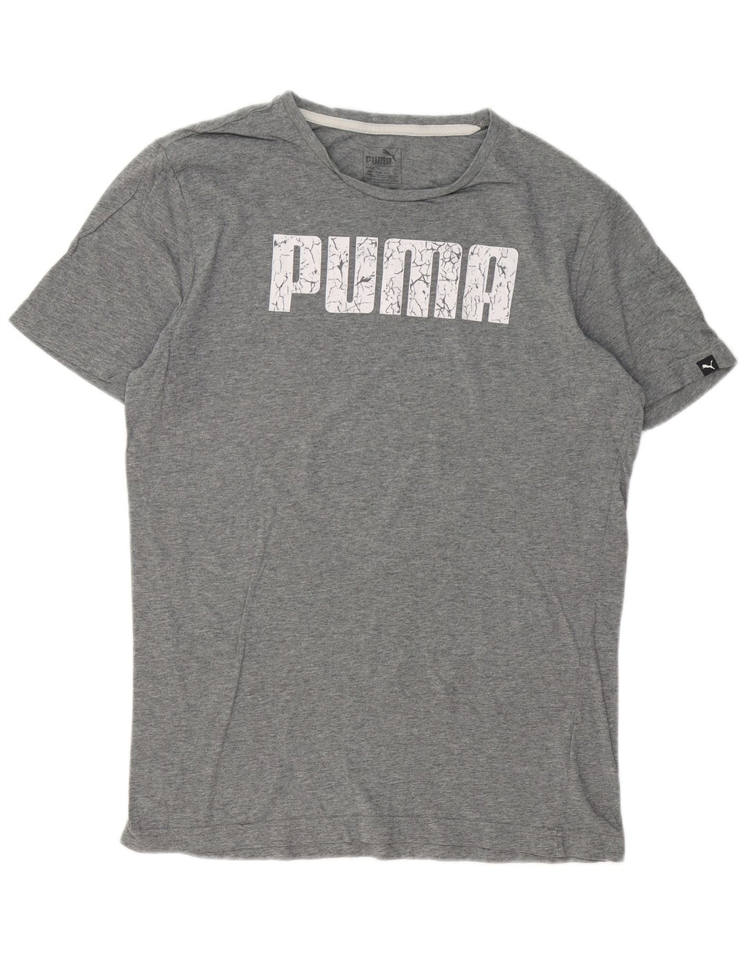 PUMA Grafisk T-shirt til mænd, mellemgrå