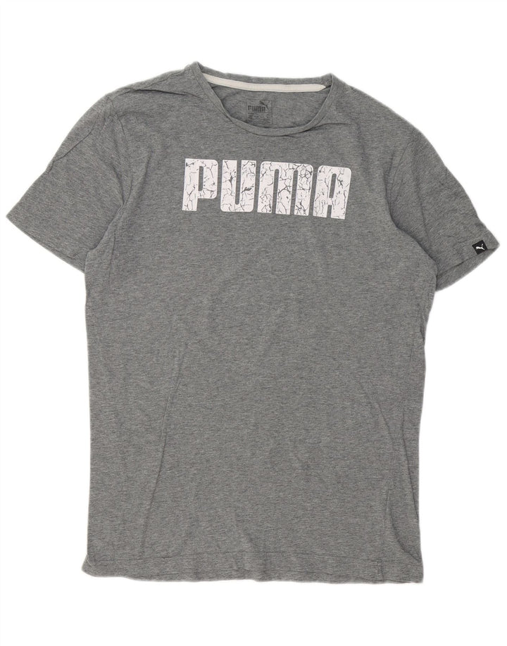 PUMA Grafisk T-shirt til mænd, mellemgrå