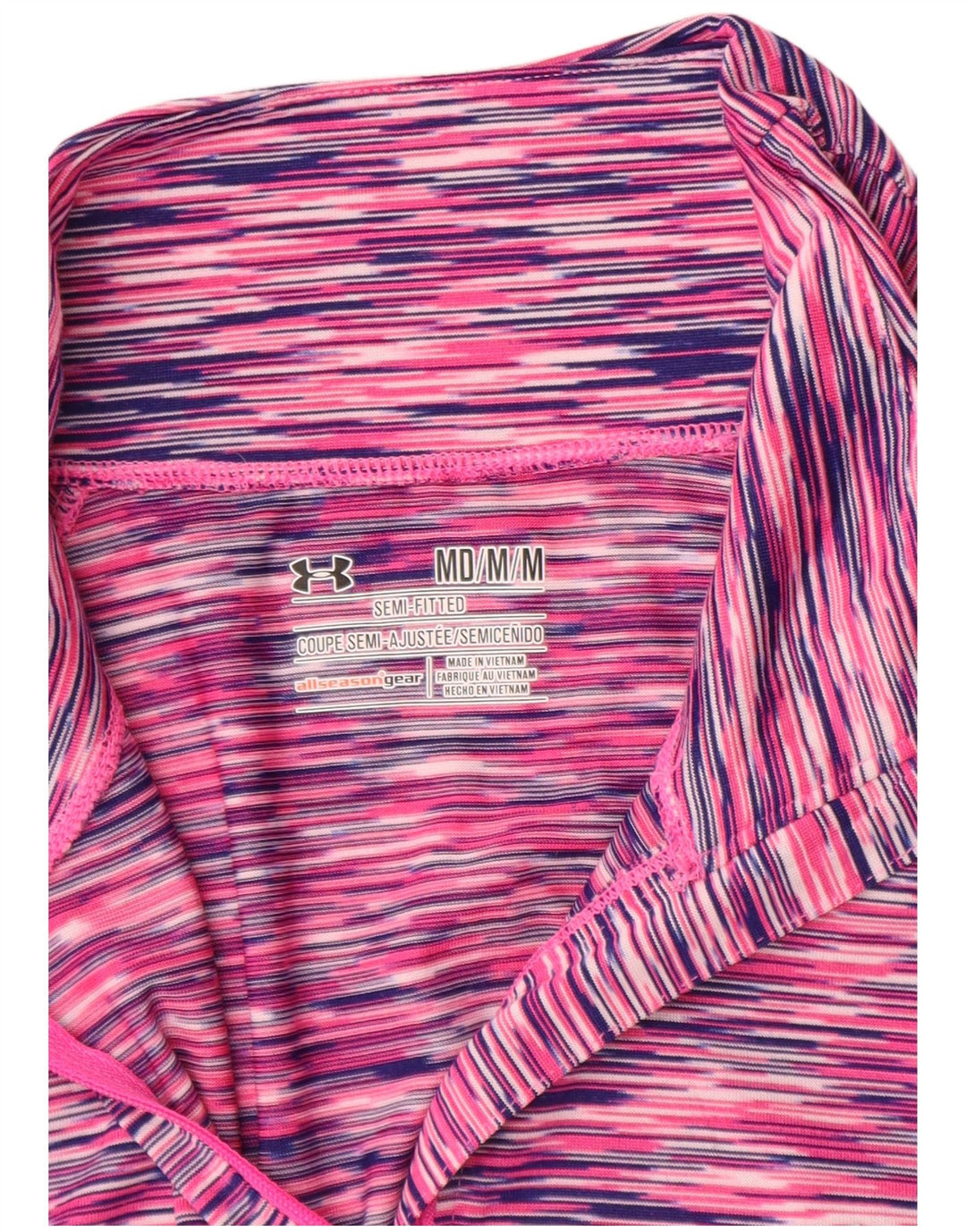 Under Armour Dame Slim Fit Pullover Træningsdragt Top UK 12 Medium Pink