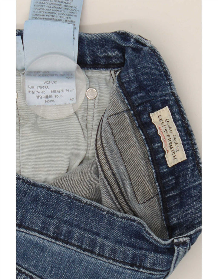 Levi's Slim Jeans til kvinder W29 L29 blå bomuld