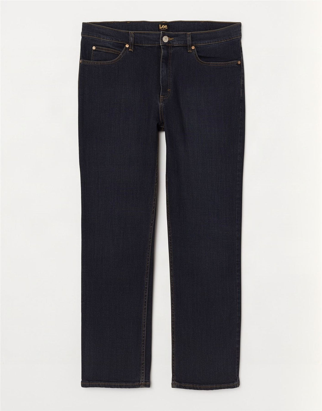 Lee Herre Legendary Regular Fit Straight Jeans W38 L32 Marineblå Bomuld