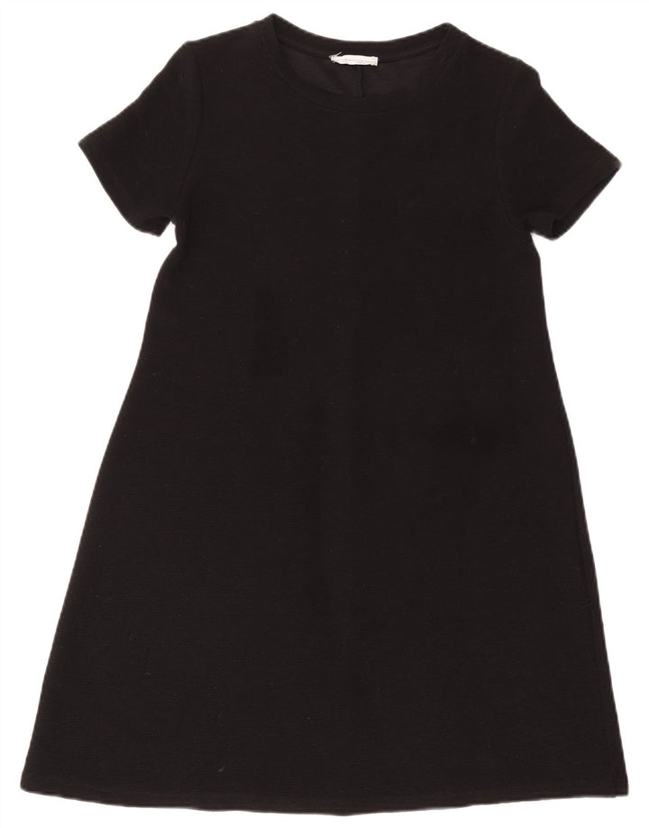 ZARA Dame A-Line Kjole UK 12 Medium Sort