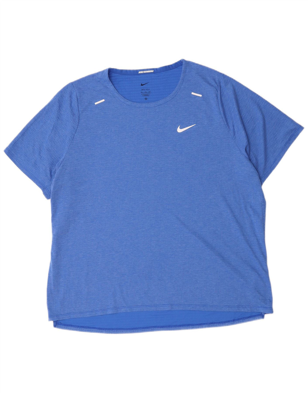 NIKE Herre Dri Fit T-Shirt Top 2XL Blå Polyester