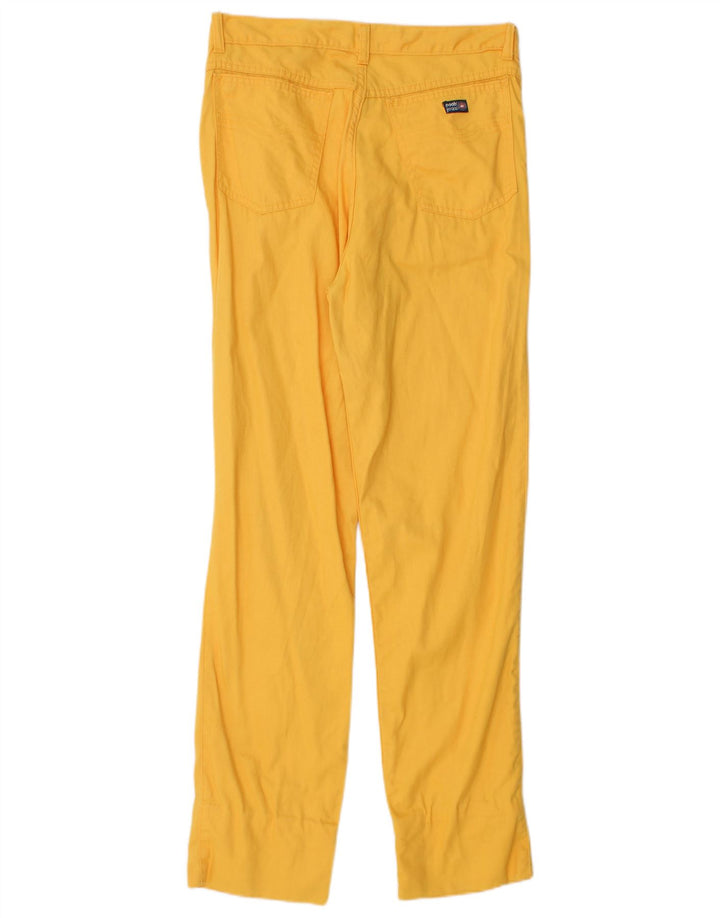 POOH Womens Slim Casual Trousers W30 L29 Yellow