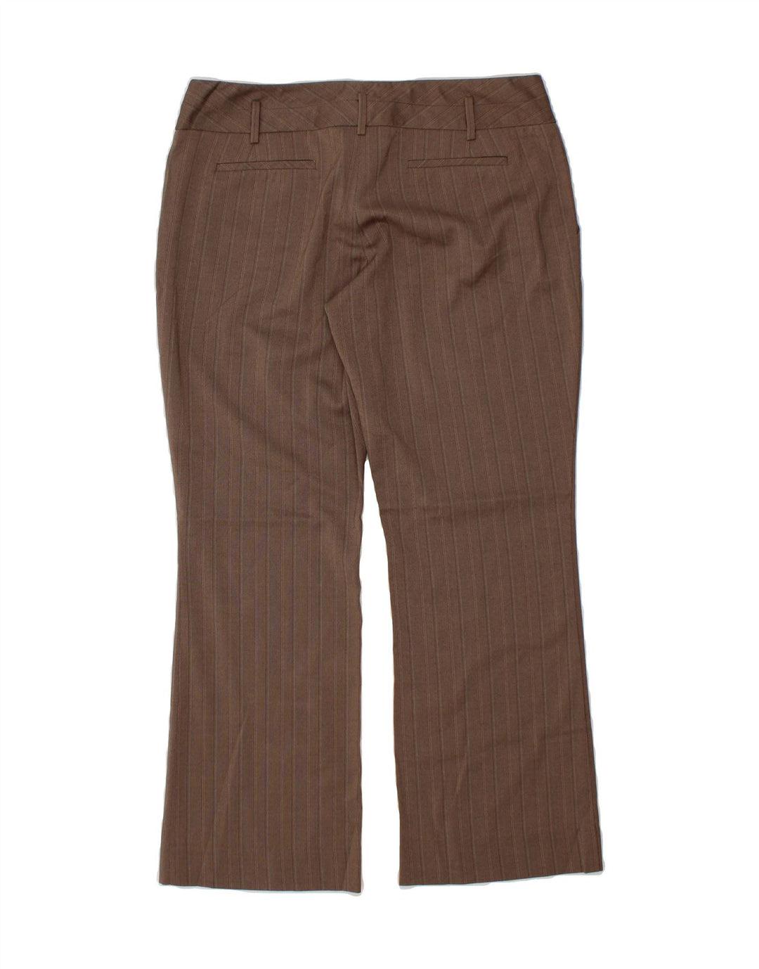 MOSSIMO Womens Stretch Chino Trousers US 12 Large W34 L28 Brown Striped Vintage Mossimo and Second-Hand Mossimo from Messina Hembry 