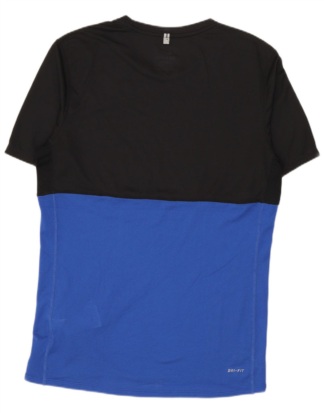 NIKE Herre Dri Fit T-shirt Top Lille sort Colourblock Polyester