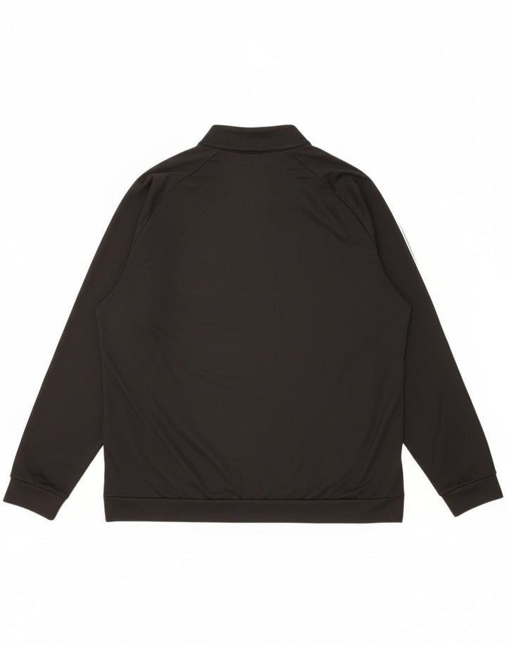 Adidas Sweatshirt med lynlås til mænd XL sort polyester