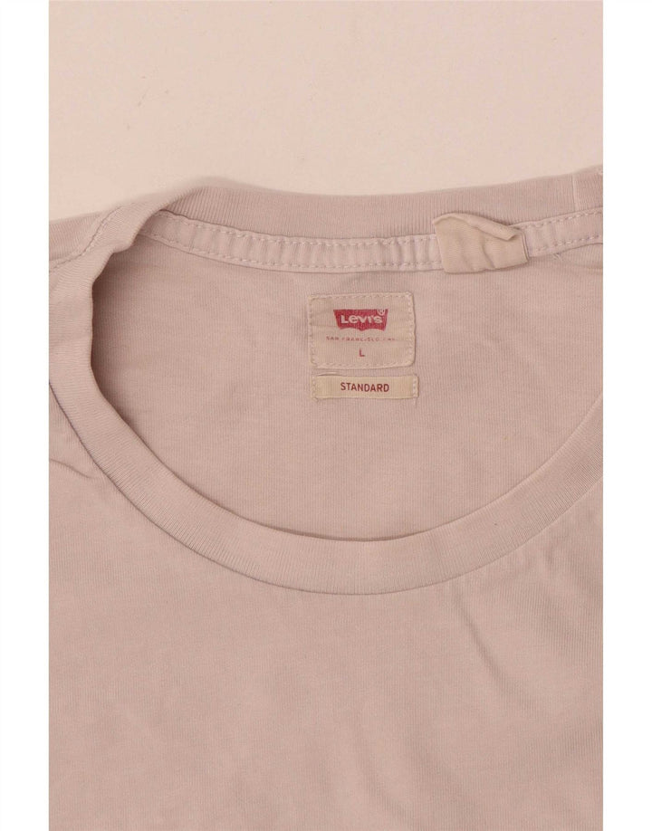 Levi's Herre Standard Fit T-Shirt Top Large Pink