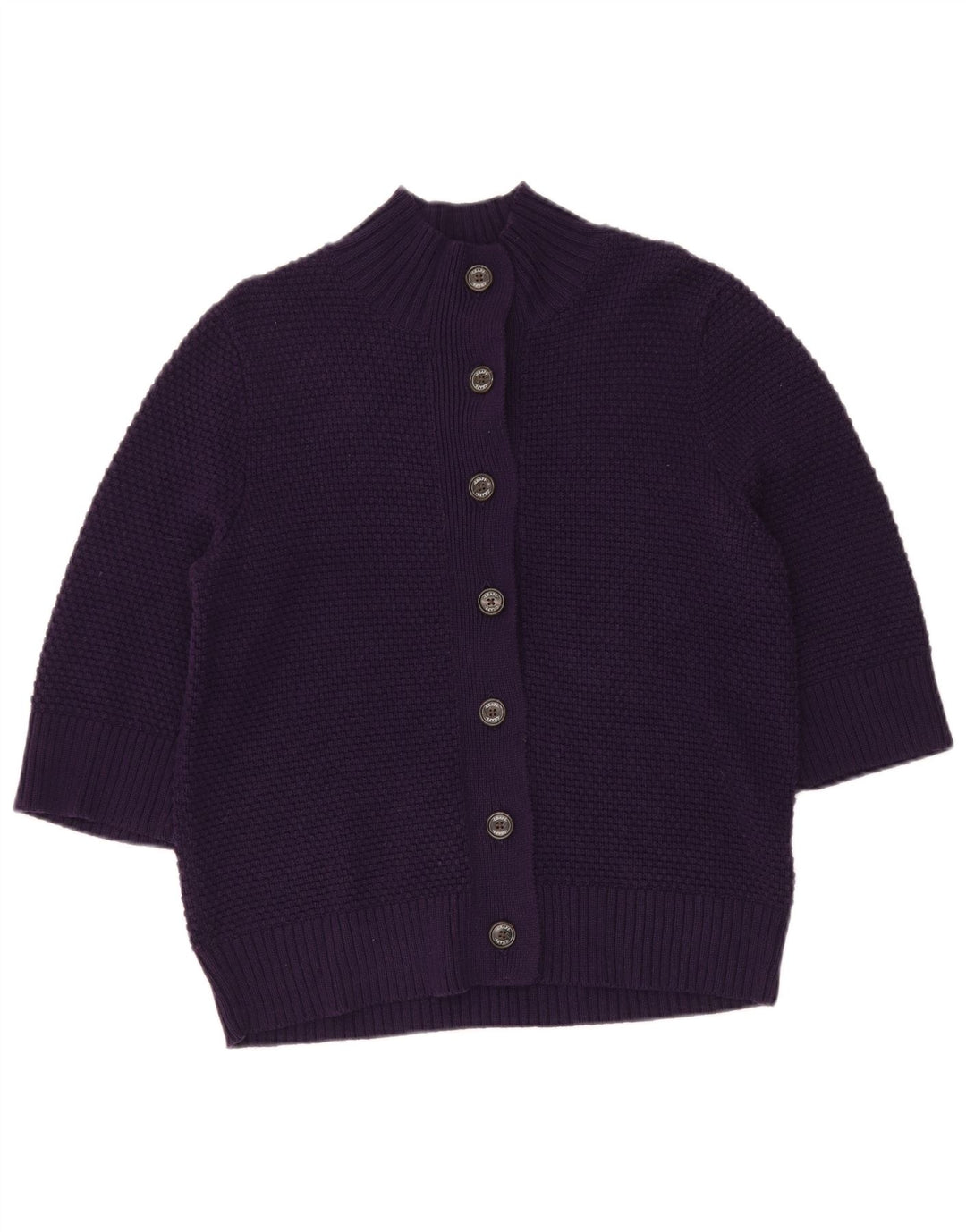 CHAPS 3/4-ærmet cardigantrøje til kvinder UK 12 Medium Lilla
