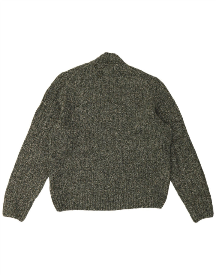 Marks & Spencer Herre Turtle Neck Jumper Sweater Stor Khaki Akryl