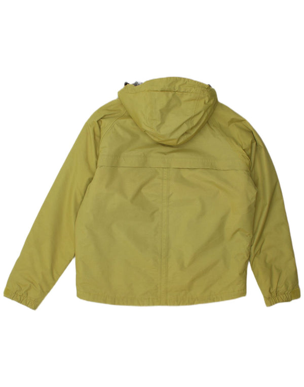Slam Herre Grafisk Hooded Windbreaker Jacket UK 38 Medium Gul Nylon