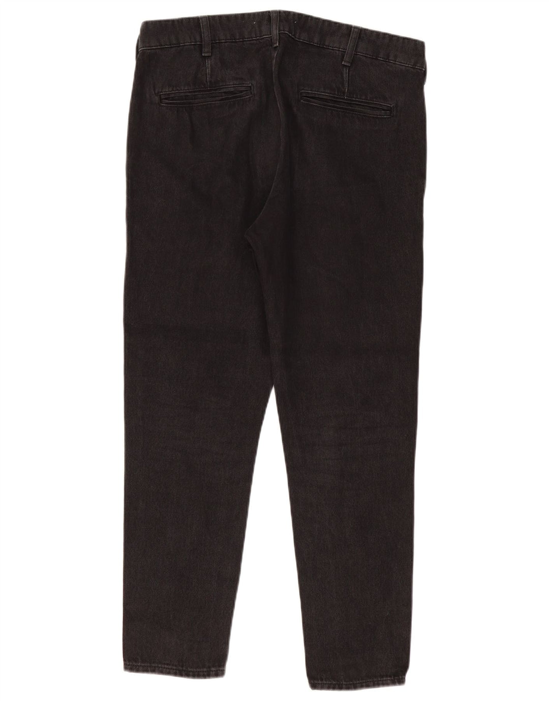 ZARA Herre Slim Jeans EU 42 Large W32 L27 Sort Bomuld