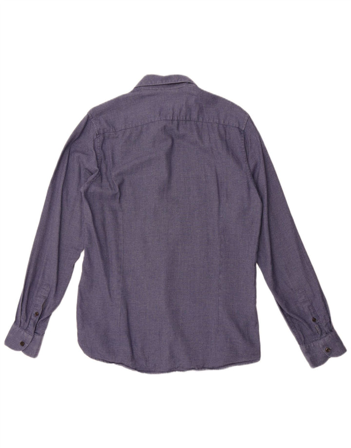 Ted Baker Herreskjorte str. 3 Medium Blue Cotton