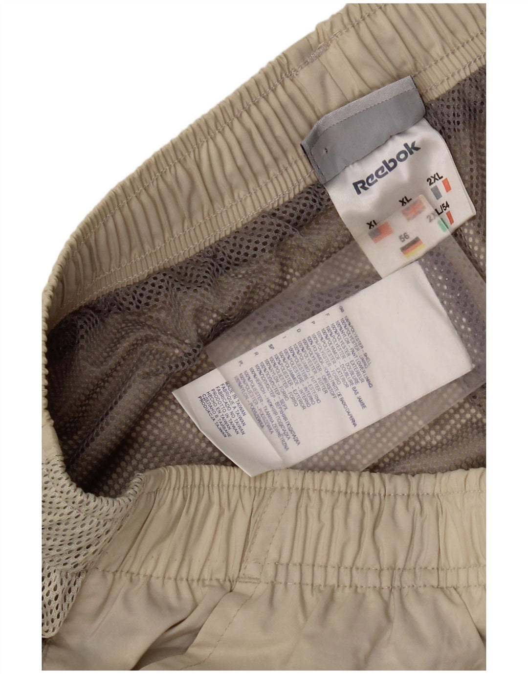 Reebok Træningsdragtsbukser til mænd XL Beige Polyester