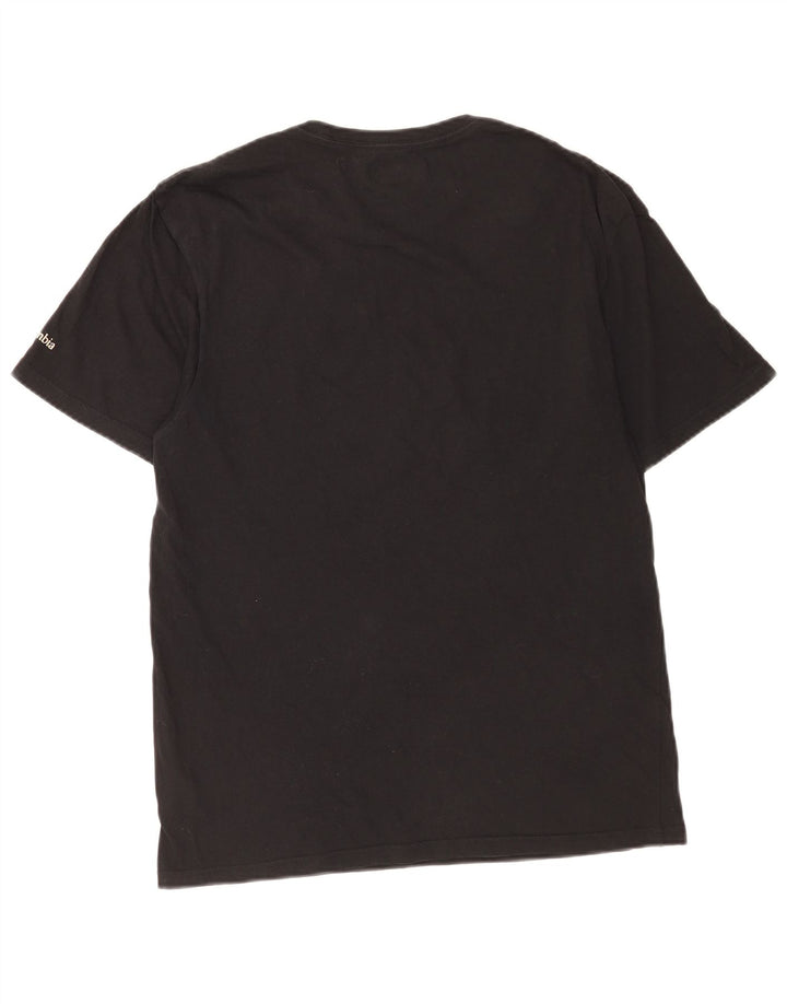 Columbia Herre T-shirt Top Medium Sort Bomuld