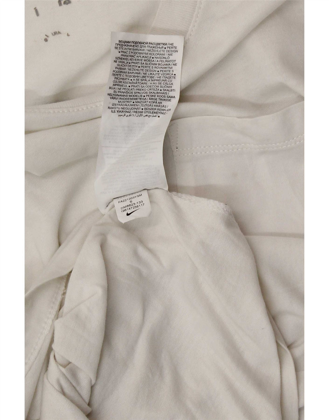 Nike grafisk T-shirt top til mænd, lille hvid bomuld