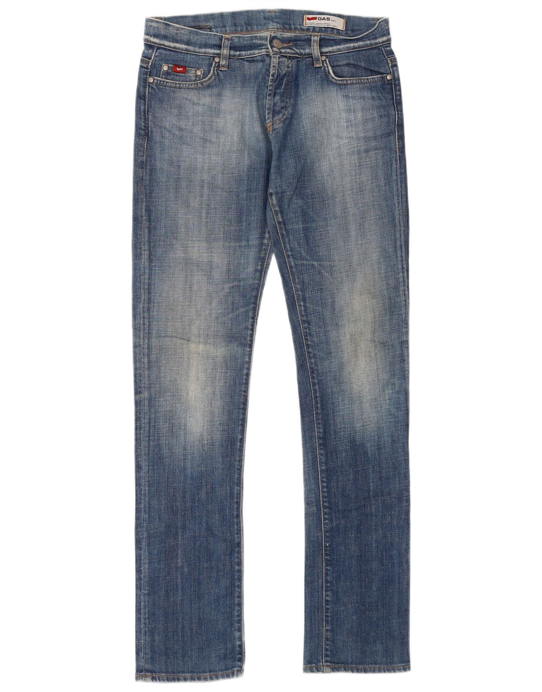 Gas Dame Slim Jeans W31 L34 Blå Bomuld