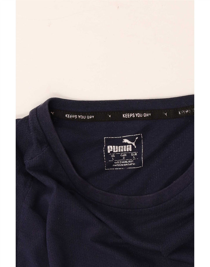 Puma Herre T-Shirt Top Stor Marineblå