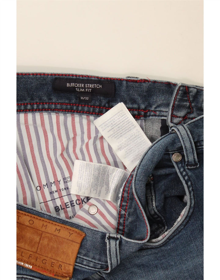Tommy Hilfiger Dame Bleecker Stretch Slim Jeans W31 L28 Blå Bomuld
