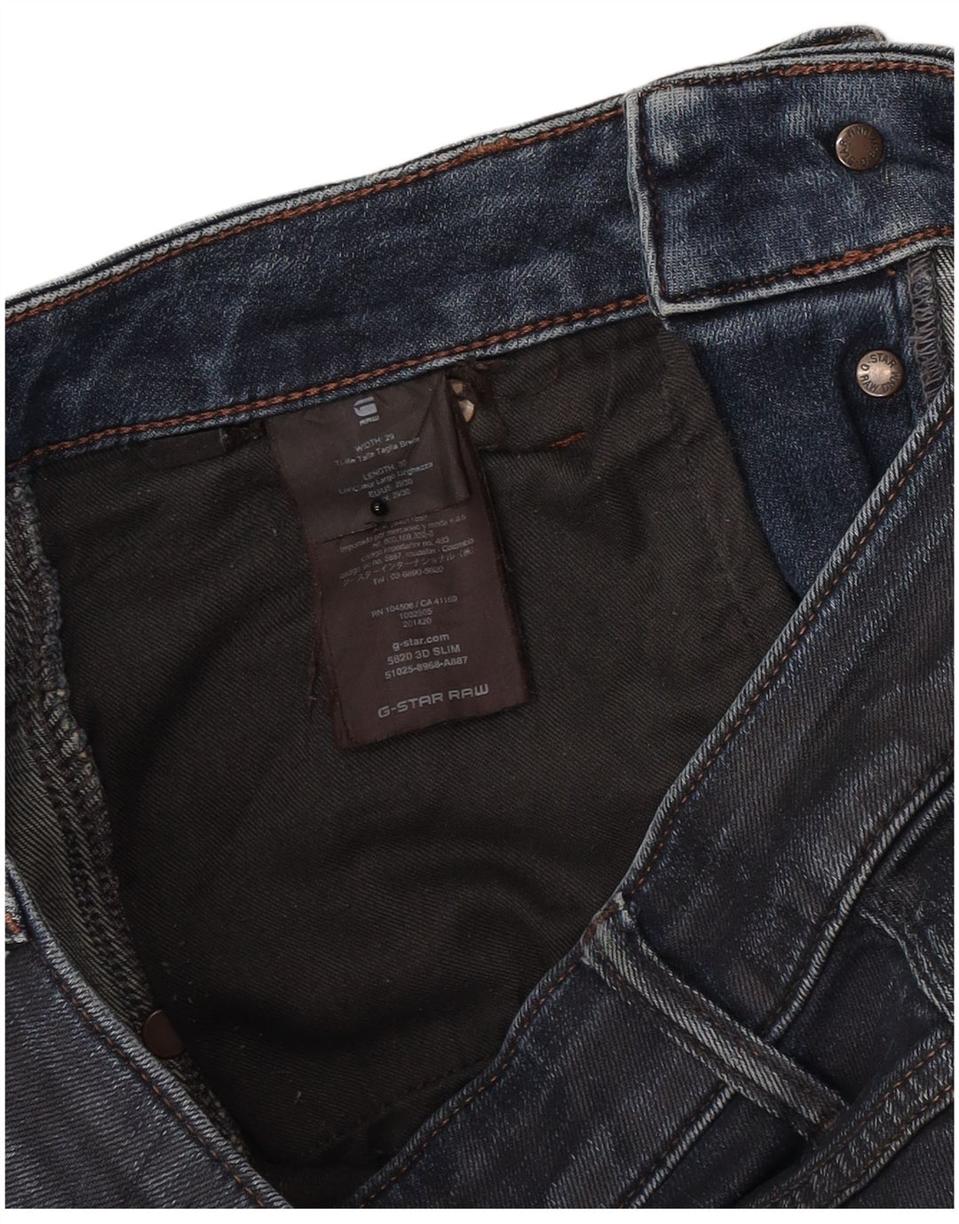 G-Star Herre 3D Arc Slim Jeans W29 L27 Blå Bomuld