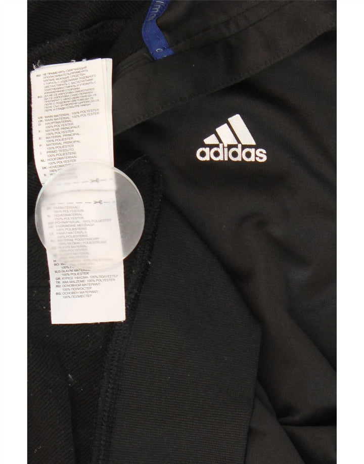Adidas Herre Climalite Hættetrøje med lynlås mellem sort Colourblock Polyester