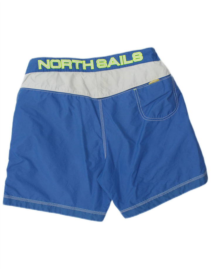 North Sails Herre grafiske svømmeshorts Medium Blue Colourblock Polyamid