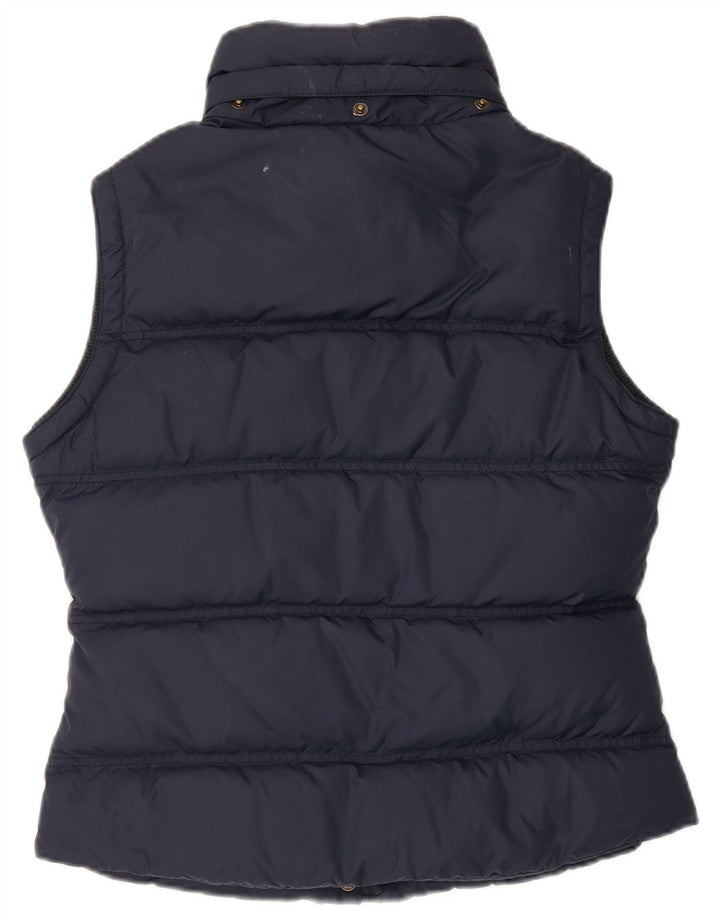 JACK WILLS Dame Polstret Gilet UK 10 Small Navy Blue Nylon