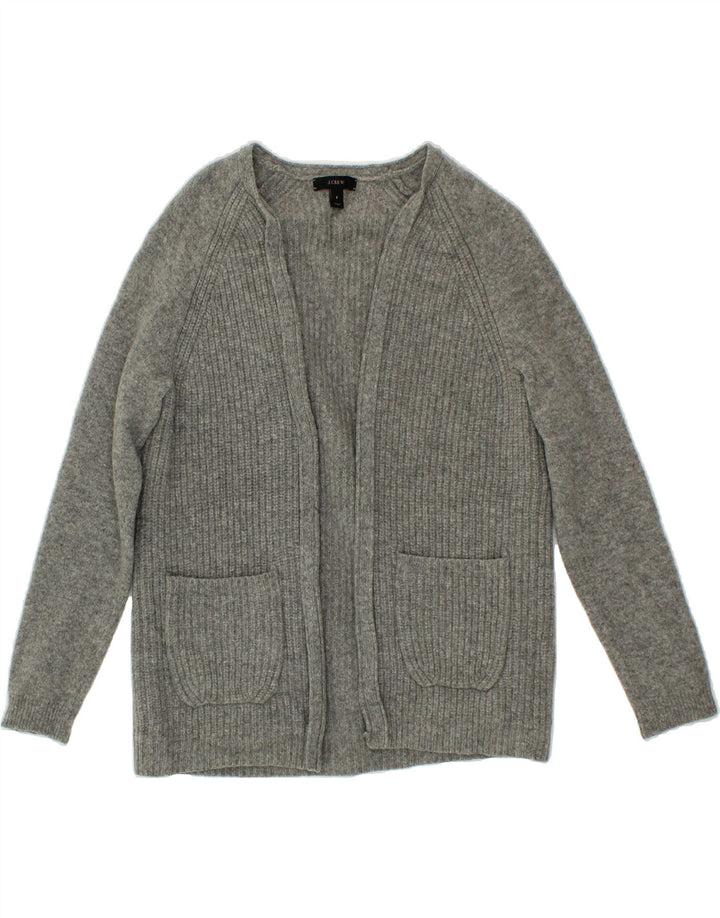 J. CREW Womens Open Cardigan Sweater UK 10 Small Grey Wool Vintage J. Crew and Second-Hand J. Crew from Messina Hembry 