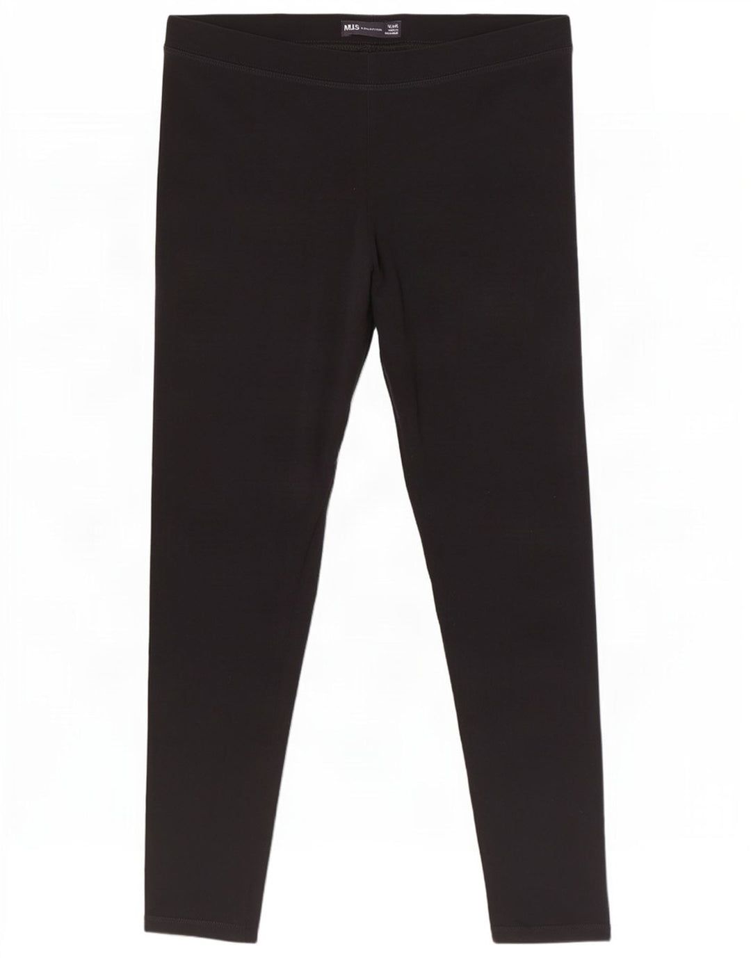 Marks & Spencer Dame Leggings UK 12 Medium Sort Bomuld