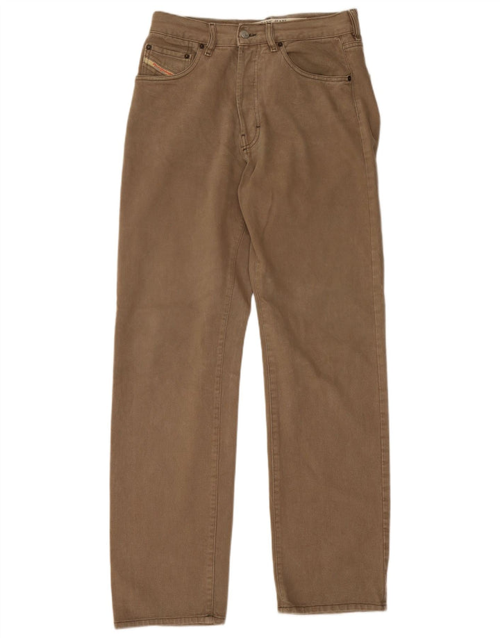 Diesel Straight Jeans til mænd W32 L33 Brun bomuld