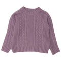 FAT FACE Womens Crop Boat Neck Jumper Sweater UK 8 Small Purple Polyester