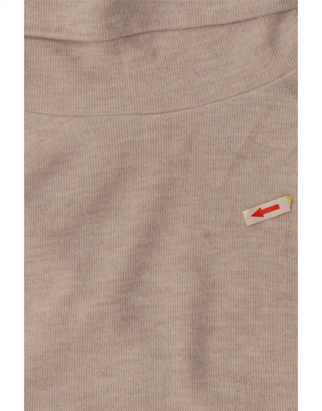 Zara Dame Ærmeløs Roll Neck Bluse Top UK 10 Small White