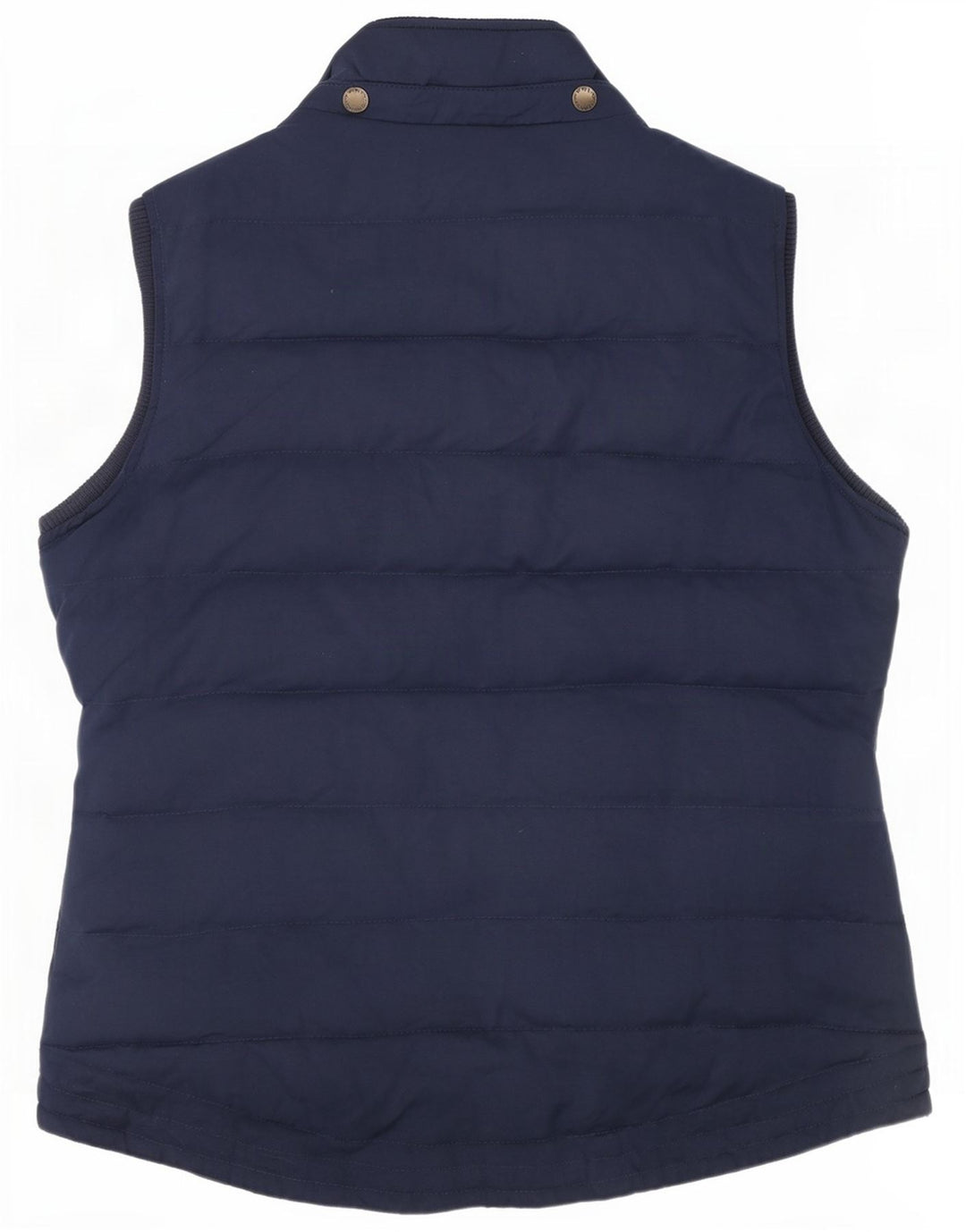 Fat Face Womens Polstret Gilet UK 14 Large Navy Blue Polyester