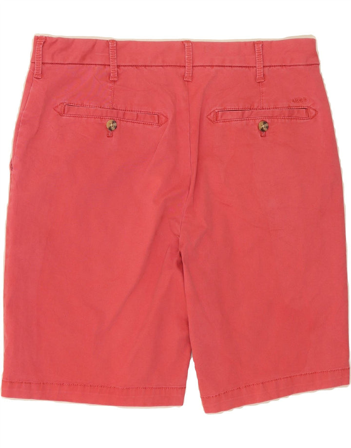 IZOD Mens Salt Water Chino Shorts W32 Medium Red Cotton Vintage Izod and Second-Hand Izod from Messina Hembry 