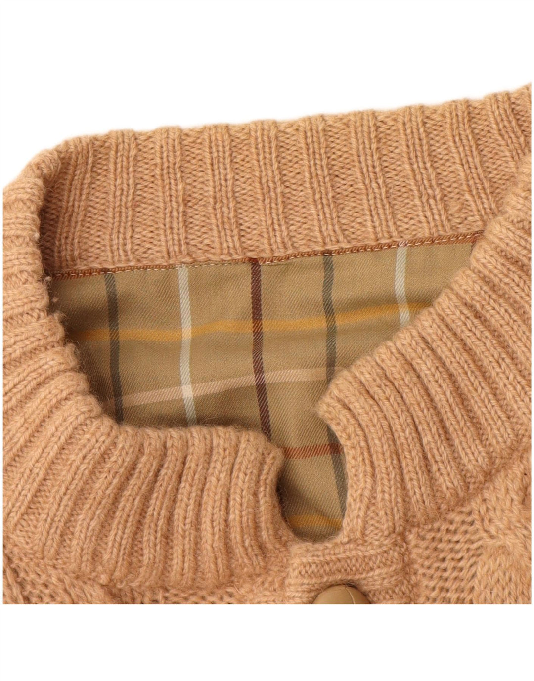 Vintage herre cardigan sweater stor beige
