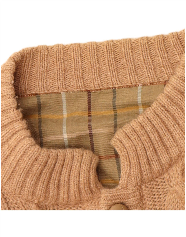 Vintage herre cardigan sweater stor beige