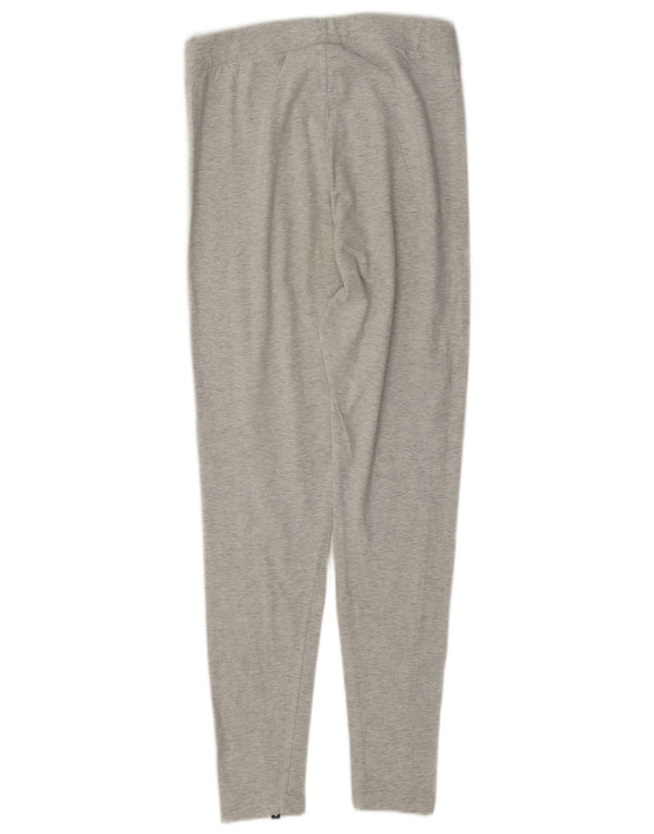 Adidas Graphic Leggings til kvinder UK 12 Medium Grey Colourblock Bomuld