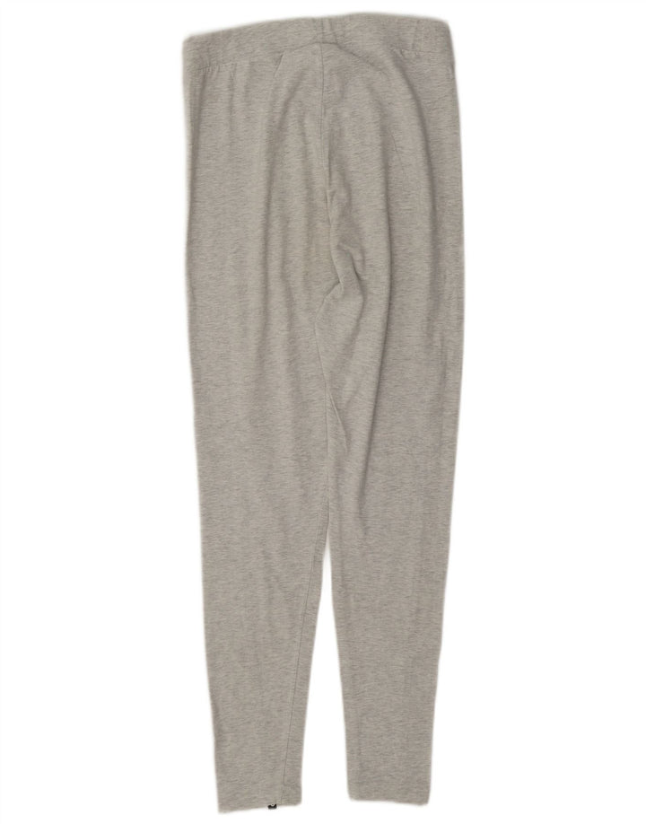 Adidas Graphic Leggings til kvinder UK 12 Medium Grey Colourblock Bomuld