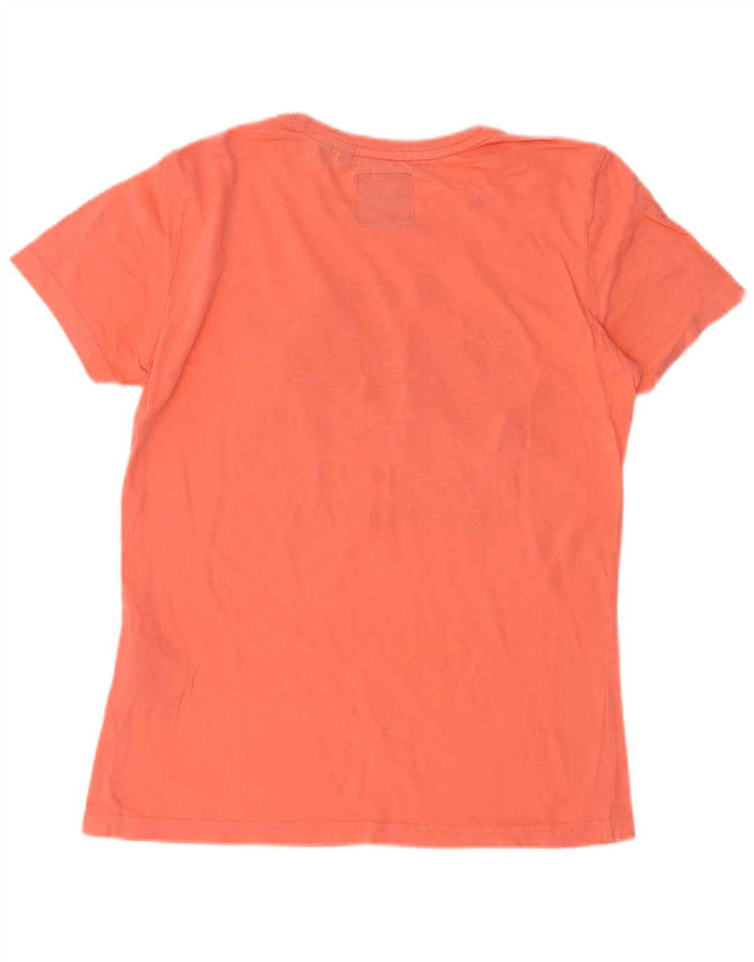 Superdry Grafisk T-shirt top til kvinder UK 10 Lille orange bomuld