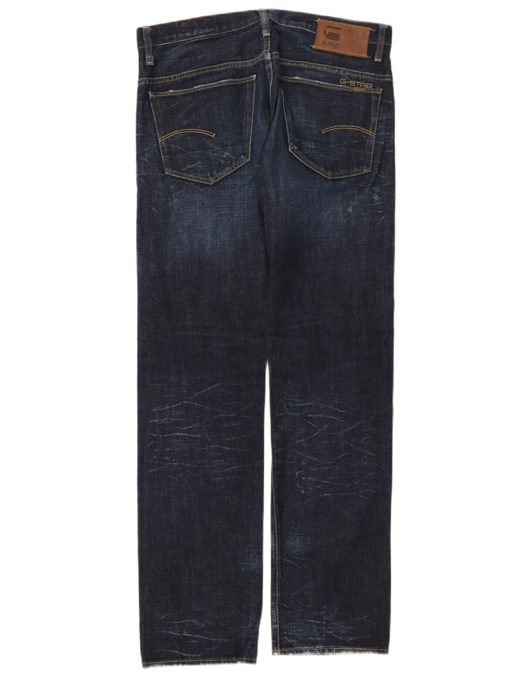 G-Star Herre 3301 Straight Jeans W34 L34 Marineblå