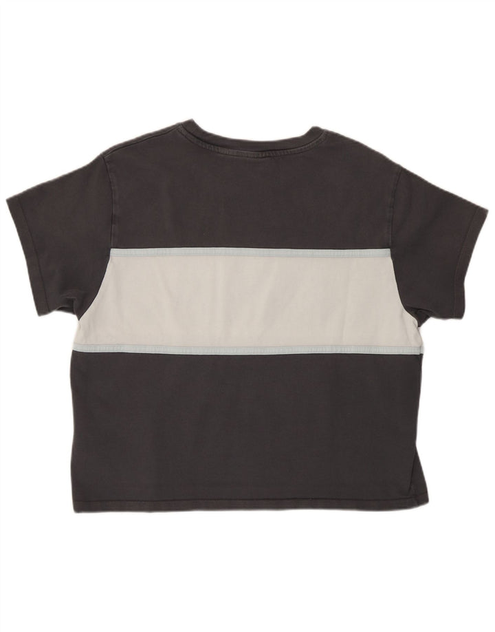 Levi's Dame Oversized grafisk T-shirt Top UK 10 Small Grey Colourblock