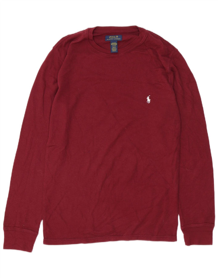 POLO RALPH LAUREN Herre Top Langærmet Medium Maroon Bomuld
