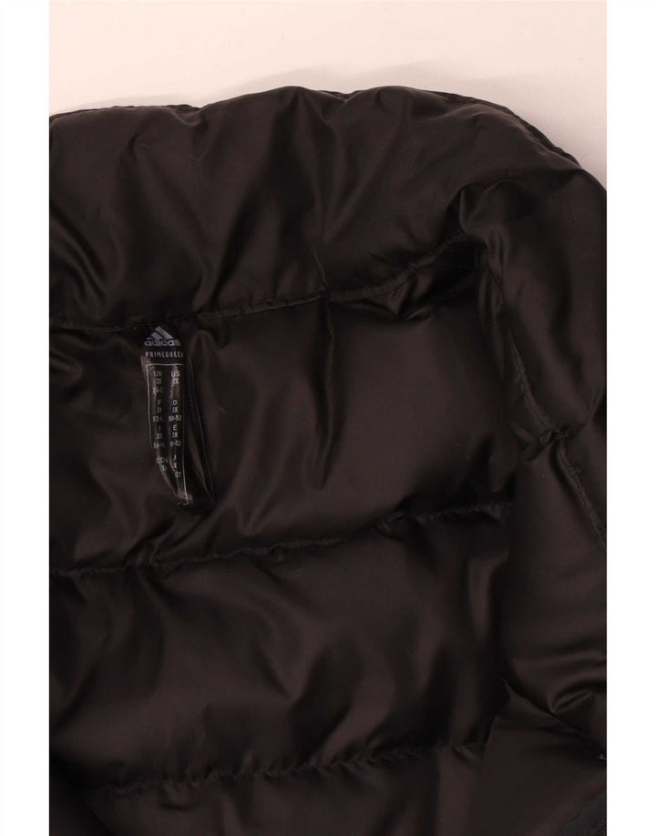 Adidas Dame Polstret Jakke UK 24/26 2XL Sort Polyester