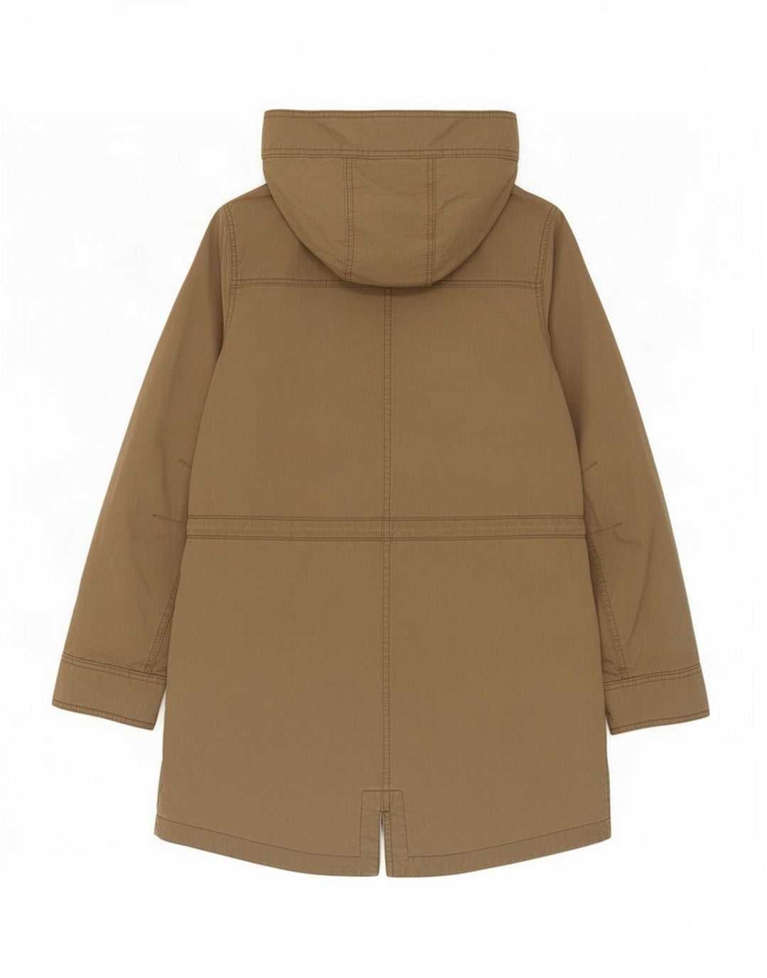 Roxy Dame Hooded Parka Jacket UK 14 Medium Khaki Bomuld